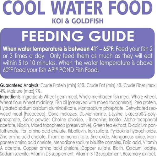 Api Pond Cool Water Food Pond Fish Food 11-Ounce Container