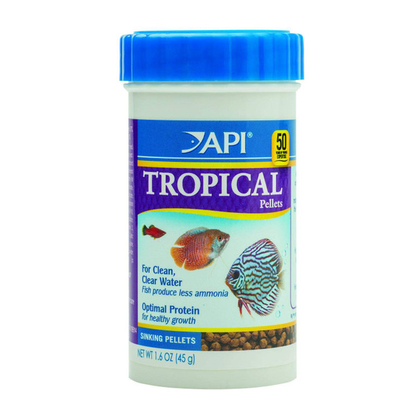 Api Tropical Pellets Sinking Pellets Fish Food 4.2-Ounce Container Medium (823B)