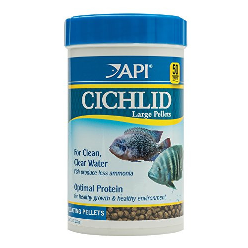 Api Cichlid Large Pellets Large Floating Pellets Fish Food 7.1-Ounce Container