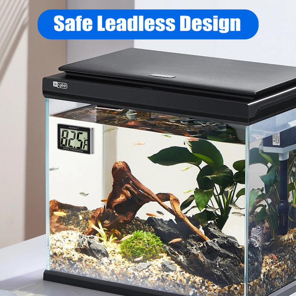 Aquaneat Aquarium Thermometer 2 Packs Fish Tank Thermometer Aquarium Digital Temperature Gauge With Large Lcd Display