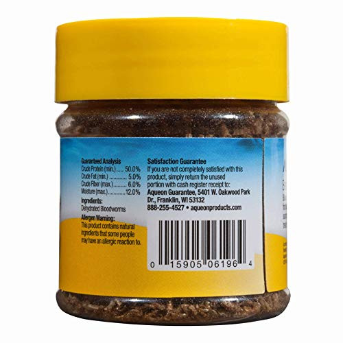 Aqueon (3 Pack) Aqueon Betta Bloodworm Treat 0.175 Ounce