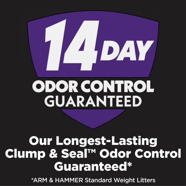 Arm & Hammer Clump & Seal Slide Platinum Multi-Cat Clumping Cat Litter 14-Day Odor Control Ez Clean Technology 18 Lbs Ãƒ¢Ã‚Š¬Ã‚‚¬Å’ No Scrubbing Powerful Odor Eliminator