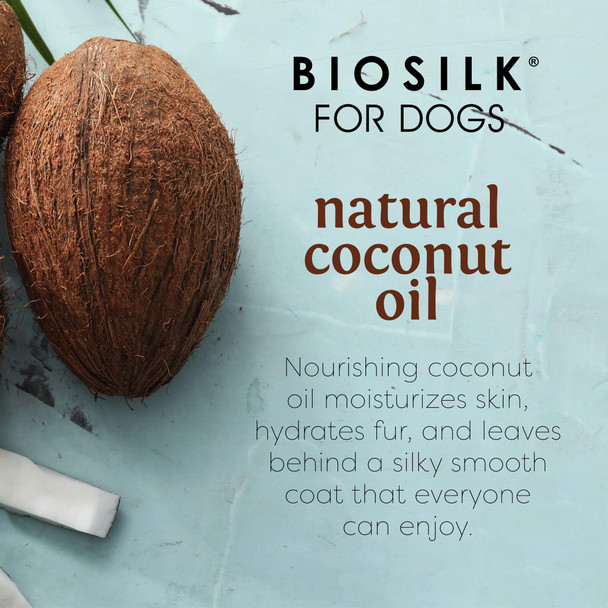Biosilk Silk Therapy Conditioning Detangling Spray For Dogs With Natural Coconut Oil - Dog Matted Hair Detangler Conditioner For Dogs Dematting Grooming Supplies 7 Fl Oz