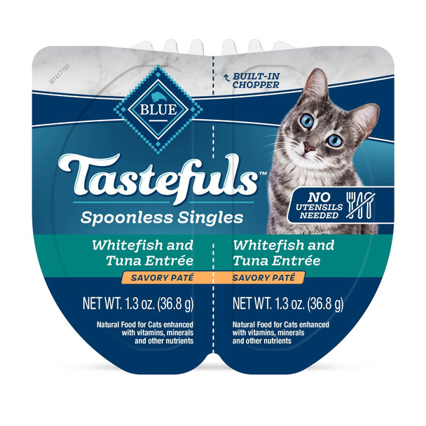 Blue Buffalo Tastefuls Spoonless Singles Variety Pack Wet Cat Food Patã£Æ’Ã¢© 2.6-Oz. Twin-Pack Trays Chicken & Turkey Entreã£Æ’Ã¢© (12 Count)