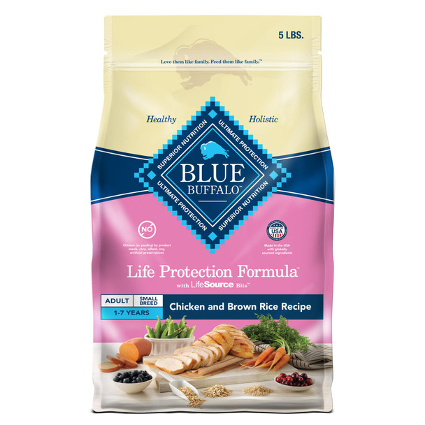 Blue Buffalo Life Protection Formula Adult Dry Dog Food Helps Build And Maintain Strong Muscles Made With Natural Ingredients Fish & Brown Rice Recipe 30-Lb. Bag