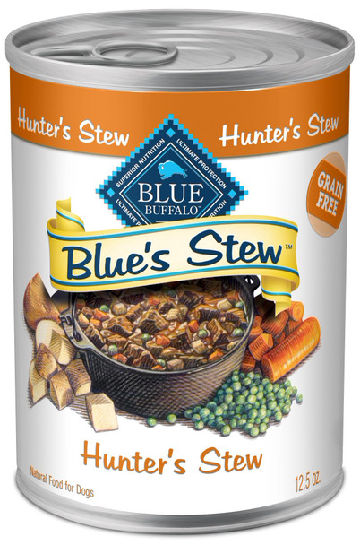 Blue Buffalo Blue'S Stew Natural Wet Dog Food Made With Natural Ingredients Hearty Beef And Country Chicken Variety Pack 12.5-Oz Cans 6 Count