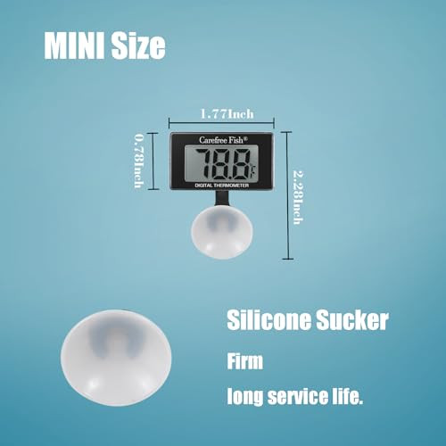 Care Fish Aquarium Underwater Thermometer For Saltwater And Freshwater Replaceable Battery Temperature Error Ãƒšã‚±1Ãƒ¢Ã‚‚¬Å½Ã¢‚¬°