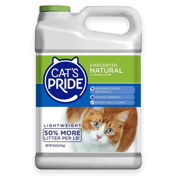 Cat'S Pride Lightweight Clumping Litter: Flushable - Powerful Odor Control - Scented 10 Pounds