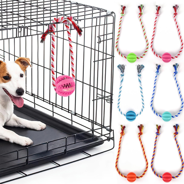 Chengfu Interactive Dog Toys Crate Training Aids For Puppies Reduce Stress Anxiety Peanut Butter Dog Food Treat Dispenser Toys(Red)