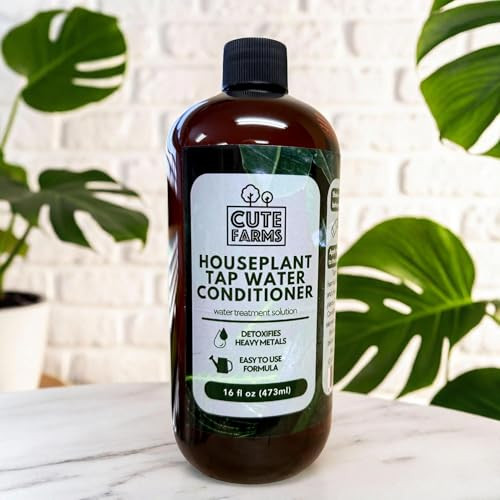 Cute Farms Tap Water Conditioner For Houseplants Hydroponics & Aquariums 16Oz Detoxifies Heavy Metals Remove Chlorine & Chloramines Balance Ph Support Plant Growth - Cute Farms