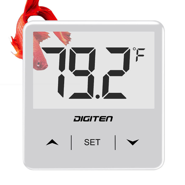Digiten Aquarium Thermometer Digital Fish Tank Thermometer With Large Lcd Display Stick On Water Terrarium Temperature Sensor Gauge For Reptiles Turtle Amphibians