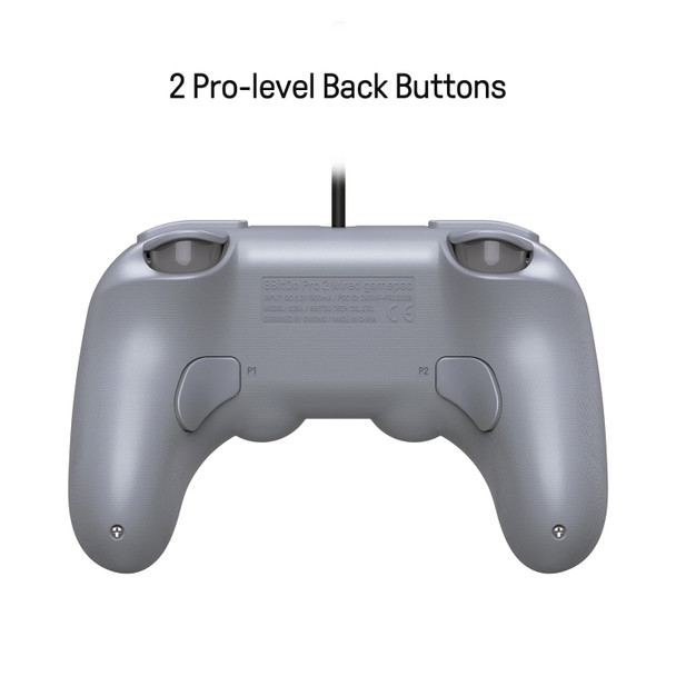 8Bitdo Pro 2 Wired Controller with Customize Back Buttons & Modifiable Vibration for Switch, Steam Deck, PC Windows and Raspberry Pi (Gray Edition) 8Bitdo Pro 2 Wired Controller with Customize Back Buttons & Modifiable Vibration for Switch, Steam Deck, PC Windows and Raspberry Pi (Gray Edition)