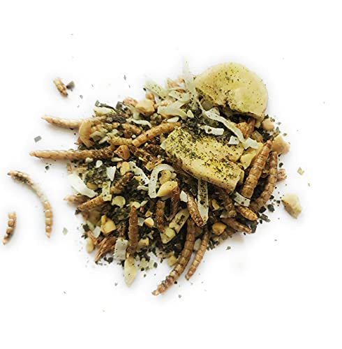 Eco Animal Pet Products All Natural Hermit Crab Food Wholesome Mix Of Fish Ocean Plants Fruit Bugs And Nuts - 30 Servings