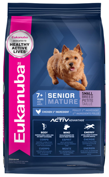 Eukanuba Senior Small Breed Dry Dog Food 15 Lb Bag