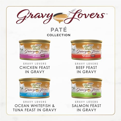 Fancy Feast Fancy Feast Purina Gravy Lovers Variety Pack Feast Pate In Wet Cat Food Gravy - (Pack Of 1) 4.5 Lb. Boxes