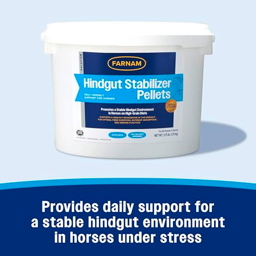 Farnam Hindgut Stabilizer Pellets Daily Digestive & Immune Supplement For Horses Helps Maintain A Balanced Microbiome For Optimal Digestion