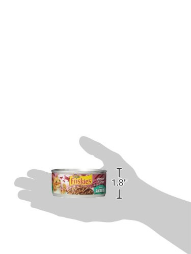 Friskies Purina Shreds With Beef In Gravy Wet Cat Food - (Pack Of 24) 5.5 Oz. Cans