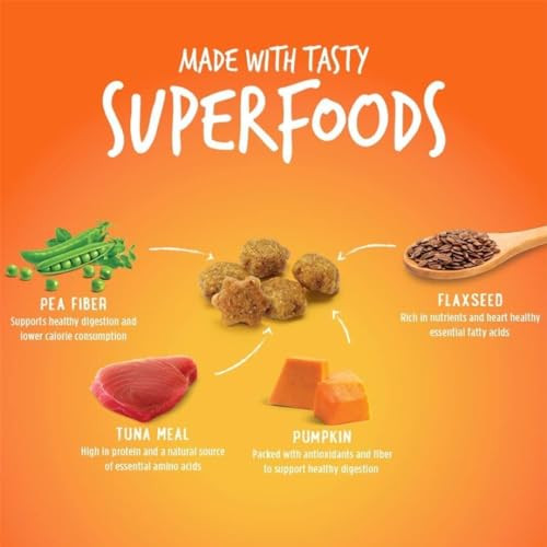 Fruitables Cat Treats - Crunchy Treats For Cats - Healthy Low Calories Packed With Protein - Of Wheat Corn And Soy - Made With Real Salmon Tuna Chicken - 2.5 Oz (3 Pk)