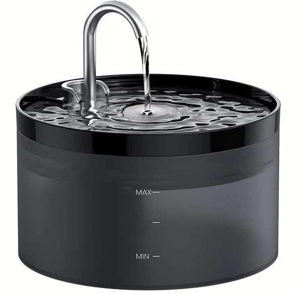 Giotohun Cat Water Fountain Pink For Drinking: 67Oz/2L Cat Fountain - Cute Pet Water Fountain For Cats Inside - Quiet Cat Drinking Fountain - Faucet Pet Fountain - Suitable For Kitty & Kitten - Giotohun