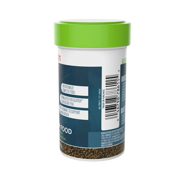 Glofish Microcrisp Food Nutritionally Complete Food For Small Tropical Fish 1.38 Ounces