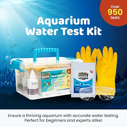 Gold Label Pet Care Freshwater Aquarium Master Test Kit Ãƒ¢Ã‚Š¬Ã‚‚¬Å’ 950+ Tests For Ph Ammonia Nitrite & Nitrate Ãƒ¢Ã‚Š¬Ã‚‚¬Å’ Fast & Accurate Water Quality Testing Ãƒ¢Ã‚Š¬Ã‚‚¬Å’ Ideal For Fish Tanks Aquariums Ãƒ¢Ã‚Š¬Ã‚‚¬Å’ Easy-To-Use Complete Kit