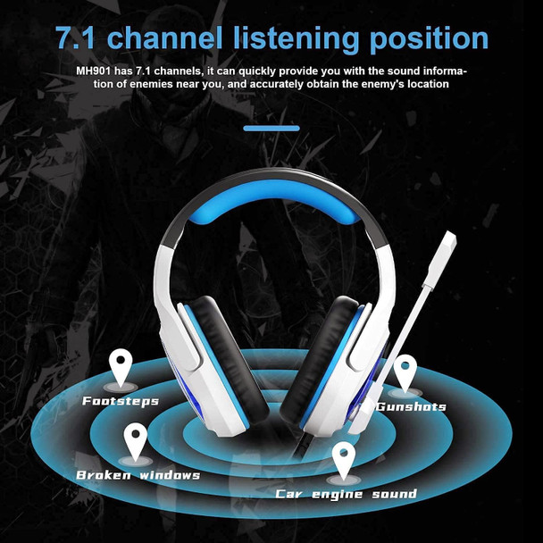 New Updated Wired Over-Ear Headphones - USB 7.1 Gaming Headset with Microphone, Stereo Surround Sound, Noise Isolating, Bass, LED Lights for PC Computer Mac New Updated Wired Over-Ear Headphones - USB 7.1 Gaming Headset with Microphone, Stereo Surround Sound, Noise Isolating, Bass, LED Lights for PC Computer Mac