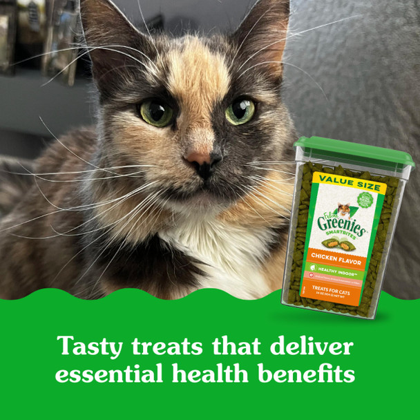 Greenies Feline Smartbites Healthy Indoor Cat Treats Tuna Flavor 2.1 Oz. Pack
