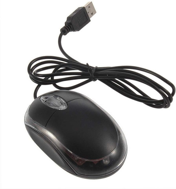 UM2030AK Black USB Optical 3-Button 3D Mouse Scroll Wheel LED Light Mouse Mice for PC Laptop Computer