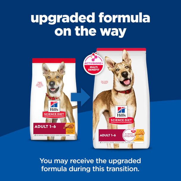 Hill'S Science Diet Adult 1-6 Adult 1-6 Premium Nutrition Dry Dog Food Chicken & Barley 5 Lb Bag