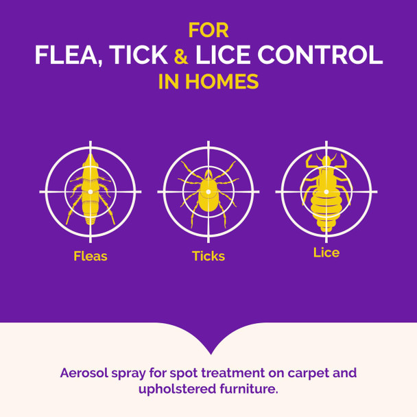 Hot Shot Hot Shot Flea Tick & Lice Killer With Odor Neutralizer (Aerosol) 14 Oz (1 Pack)