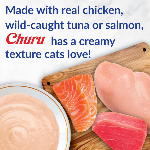 Inaba Churu Cat Treats Creamy Lickable Purã£Æ’Ã¢©E Cat Treat With Vitamin E 0.5 Ounces Each Tube 4 Tubes Tuna Recipe