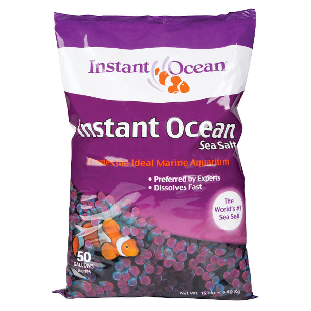 Instant Ocean Sea Salt 50 Gallons For Marine Aquariums Fast Dissolving