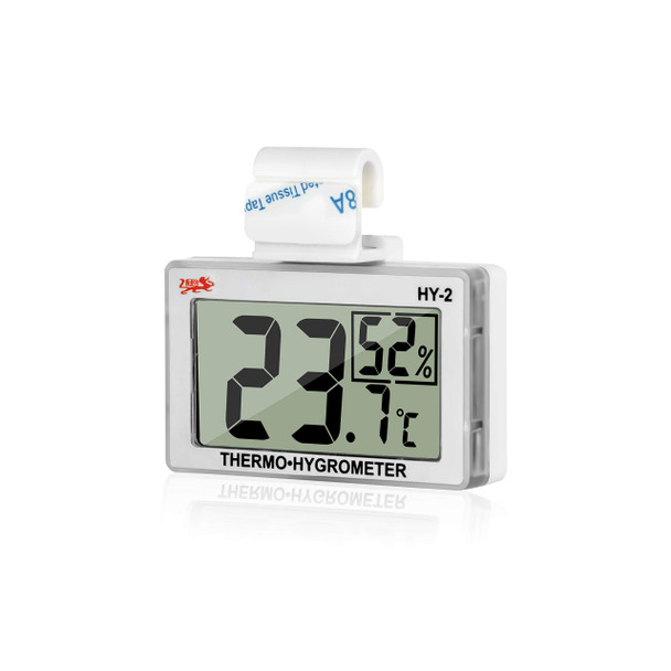 Jlenoveg Digital Reptile Thermometer Hygrometer With Hook & Adhesive Lcd Display Temperature Humidity Gauge For Reptile Tanks Terrariums Bearded Dragon Hermit Crab Accessories (-10Ãƒ¢Ã‚‚¬Å½Ã¦™+50Ãƒ¢Ã‚‚¬Å½Ã¦™/20%-90% Rh)