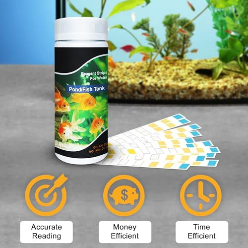 Jor Aquarium Water Test Strips Compatible With Swimming Pool Freshwater And Saltwater Fish Tanks Detect Ph Chlorine Carbonate Water Hardness 100 Strips