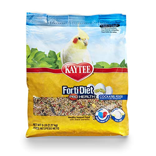 Kaytee Forti-Diet Egg-Cite Pet Bird Food For Cockatiels 5 Pound