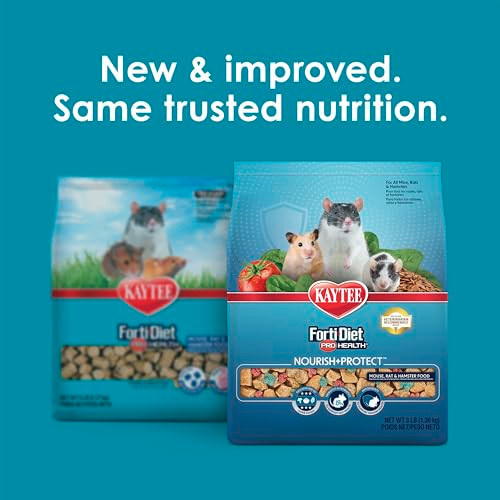 Kaytee Forti Diet Pro Health Small Animal Food For Mouse And Pet Rats 3-Pound