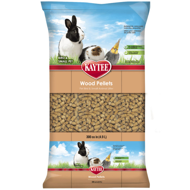 Kaytee Wood Pellets Pet Bird & Small Animal Litter For Ferrets Guinea Pigs Rats Chinchillas Hamsters Gerbils Rabbits Mice Hedgehogs And Dwarf Hamsters 4.9 Liter 8 Pound Bag