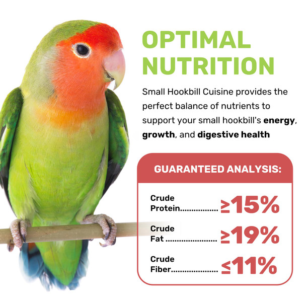 Leach Grain & Milling Co. Small Hookbill Cuisine 4 Lbs Premium Birdseeds For Parrot Bird Food For Small Hookbill Supports Daily Energy Growth & Digestive Health Nutrient-Rich Parrot Bird Seed For Outside Feeders