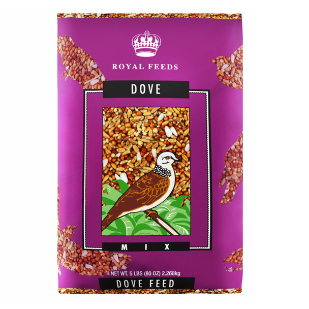 Leach Grain & Milling Co. Dove Mix 5 Lbs Dove Food Premium Dove Bird Seed Nut Mix Feed For Dove Nutrient-Rich Mixed Birdseeds Supports Daily Energy Growth & Healthy Balanced Diet Bird Seed For Outside Feeders