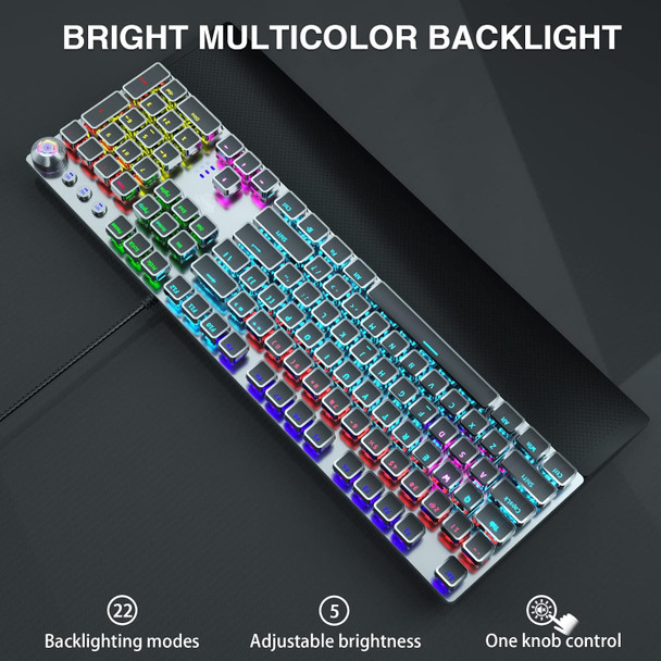 AULA F2088 Mechanical Gaming Keyboard, Tactile Brown Switches, LED Rainbow Backlit, Volume Controls, Removable Wrist Rest, Unique Cool Square Keycaps, Full Size Wired Keyboard for Windows/Mac/PC AULA F2088 Mechanical Gaming Keyboard, Tactile Brown Switches, LED Rainbow Backlit, Volume Controls, Removable Wrist Rest, Unique Cool Square Keycaps, Full Size Wired Keyboard for Windows/Mac/PC