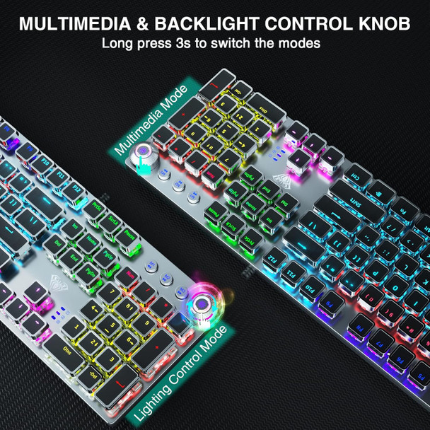 AULA F2088 Mechanical Gaming Keyboard, Tactile Brown Switches, LED Rainbow Backlit, Volume Controls, Removable Wrist Rest, Unique Cool Square Keycaps, Full Size Wired Keyboard for Windows/Mac/PC AULA F2088 Mechanical Gaming Keyboard, Tactile Brown Switches, LED Rainbow Backlit, Volume Controls, Removable Wrist Rest, Unique Cool Square Keycaps, Full Size Wired Keyboard for Windows/Mac/PC