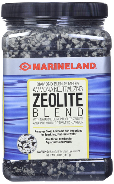 Marineland Diamond Blend 50 Ounces Ammonia-Neutralizing Zeolite And Carbon Aquarium Filter Media