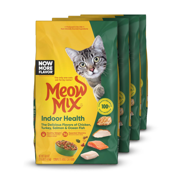 Meow Mix Indoor Health Dry Cat Food 6.3 Pound Bag