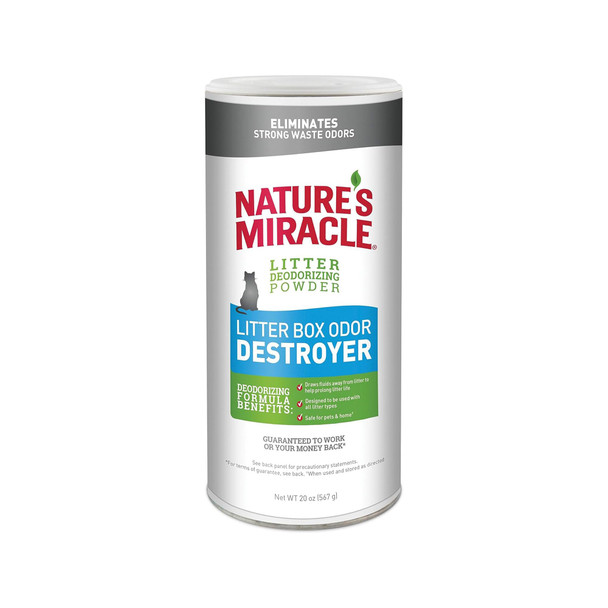 Nature'S Miracle Litter Box Odor Destroyer 24 Ounces Eliminates Feces Urine And Ammonia Odors From Cat Litter Box