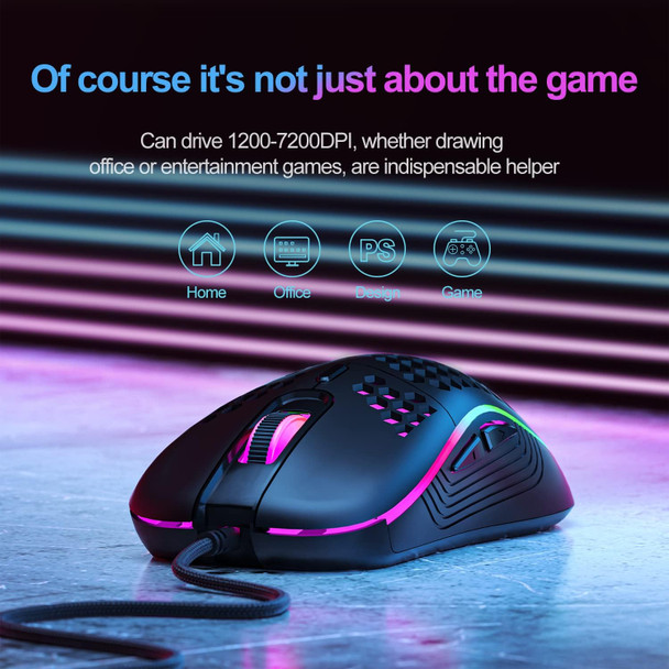Wired Gaming Mouse with,RGB Backlight high Precision 8800 DPI USB Plug Play Lightweight Gaming Mouse, 6 programmable Buttons,Ergonomic Wired Mouse for Laptop,Computer,PC,Mac(Black) Wired Gaming Mouse with,RGB Backlight high Precision 8800 DPI USB Plug Play Lightweight Gaming Mouse, 6 programmable Buttons,Ergonomic Wired Mouse for Laptop,Computer,PC,Mac(Black)