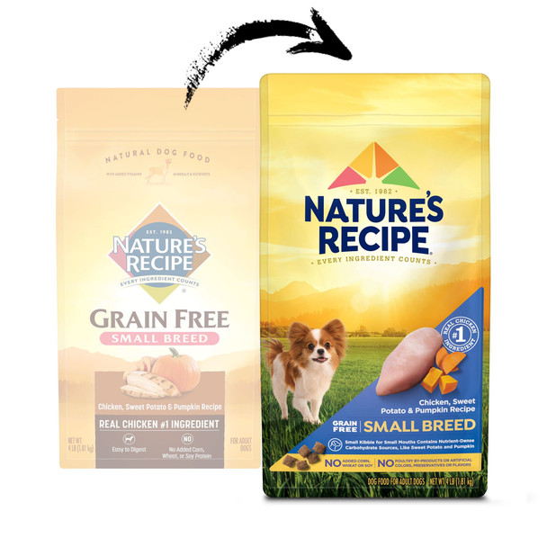 Nature'S Recipe Nature'S Recipe Grain Small Breed Dry Dog Food Chicken Sweet Potato & Pumpkin Recipe 4 Lb. Bag