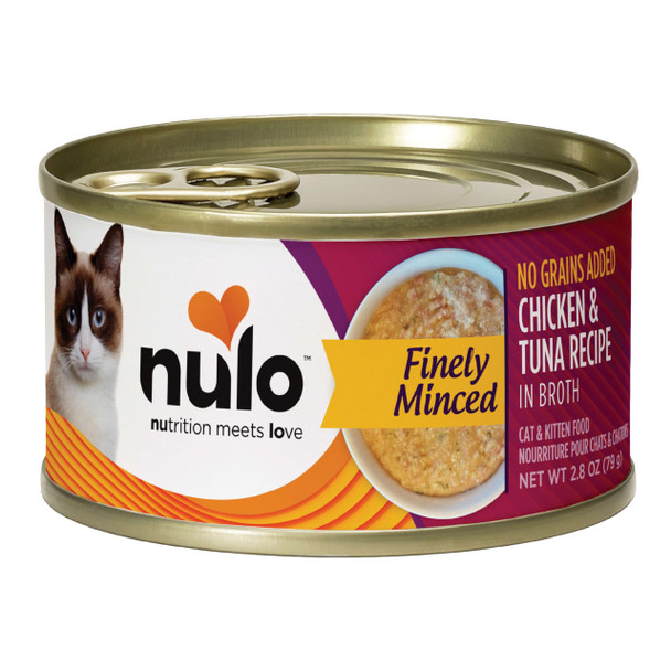 Nulo Finely Minced Variety Flavor Wet Canned Cat Food 2.8 Ounce (Pack Of 12)