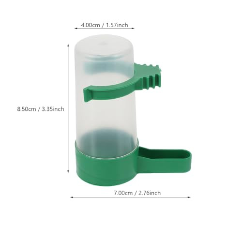 Nuobesty 10Pcs Automatic Bird Water Dispenser Bird Feeder Drinker Waterer For Pigeon Quail Lovebirds Parrot Drinking Bottle