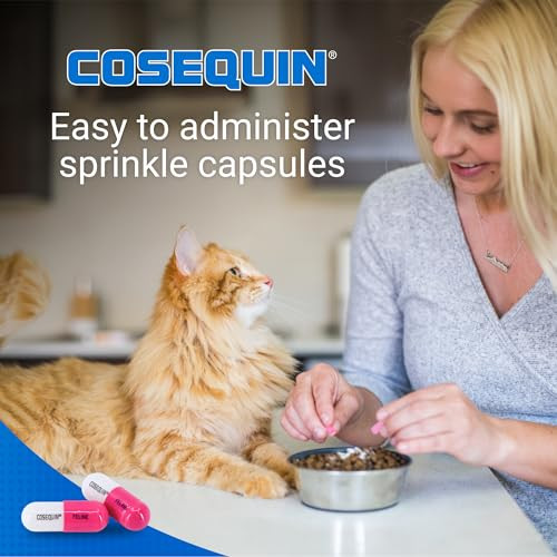 Nutramax Laboratories Cosequin Joint Health Supplement For Cats - With Glucosamine And Chondroitin 80 Capsules (Pack Of 2)