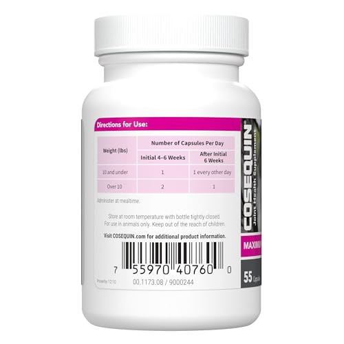 Nutramax Laboratories Cosequin For Cats Joint Health Supplement Contains Glucosamine For Cats Plus Chondroitin Supports Healthy Joints For All Breeds And Sizes Sprinkle Capsules 55 Count